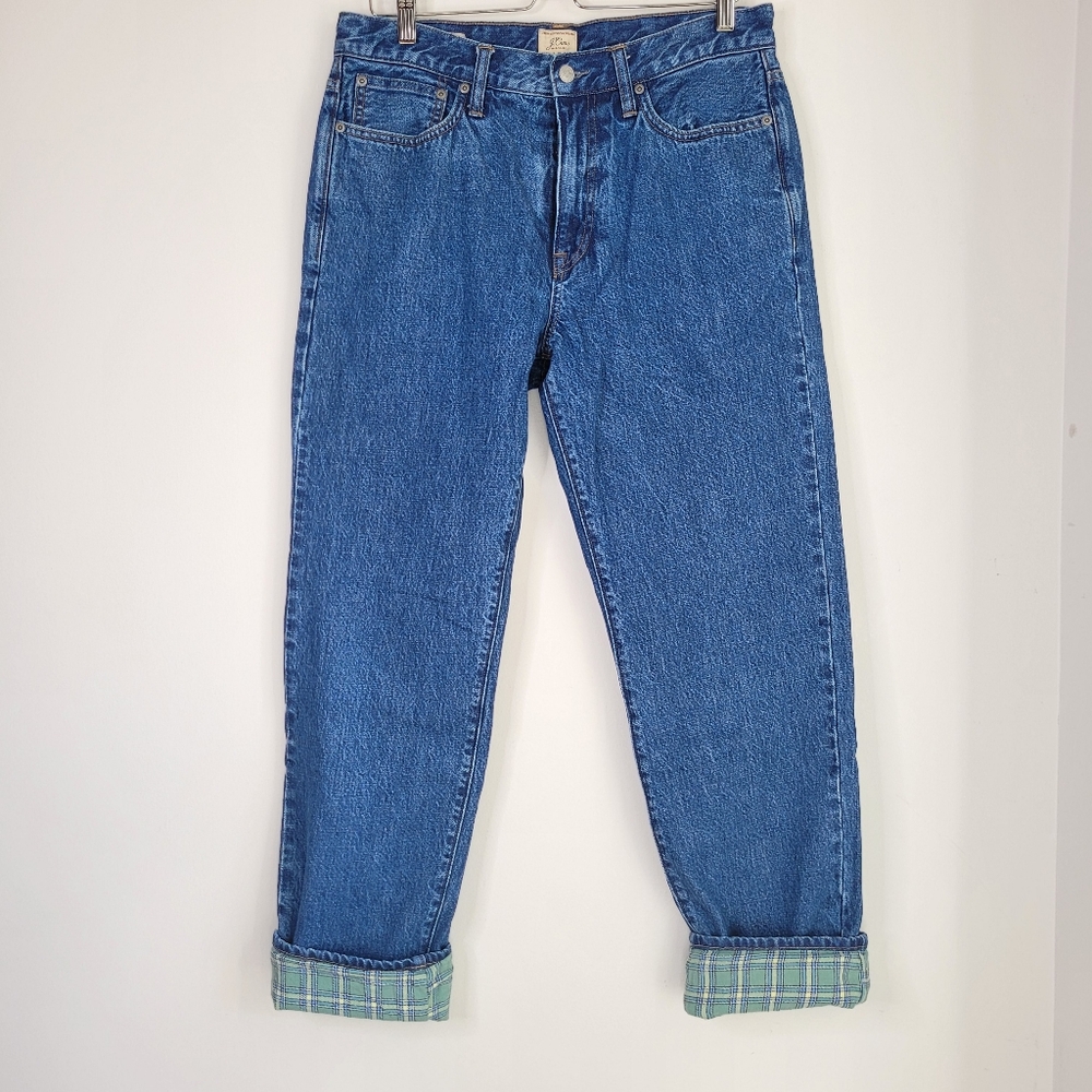 Classic Blue Flannel Lined Denim Jeans